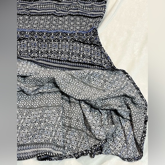 Aeropostale Lightweight Blue and Black Patterned Women's Mini Dress Size Small - Picture 6 of 12
